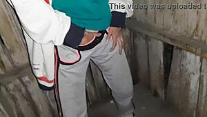 I caught my neighbor in the toilet, joined her for lesbian fun! 😍