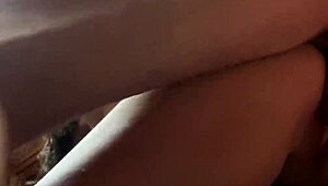 Stepmom with Big Tits Caught in Rough Outdoor Cum-Covered Action