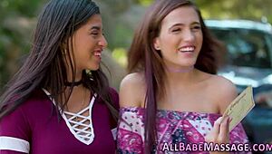 Lezzie Masseuse Fingering And Licking In Group Massage