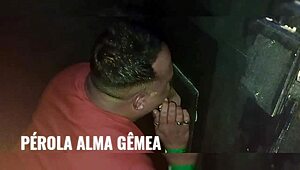 i-i took my friend to the blowjob booth for some gay oral fun