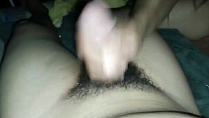 Lonely woman sucks young stud, takes cum in mouth! 😋