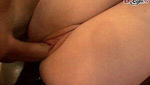 Slim brunette cam girl flaunts small tits with hard standing nipples