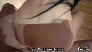 Stepson Filled His Stepmom's Pussy With Sperm Before Halloween!