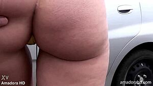 teasing my hot housewife neighbor for a homemade sex tape, wanna see her big ass in action?