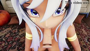 Hentai Vtuber Elfie Love Gives You Blow Job 3D Vrchat Mmd