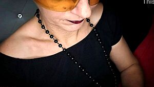 Upskirt Karina Teasing with Lollipop and Sensual Blonde Curves