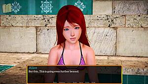 my new family introduces redhead with small tits in episode 520