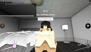 in roblox porn, this whore gets blowjob, bent over doggystyle, cowgirl riding on monster big black cock