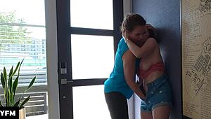 Welcome Home Stepdaughter, Let's Lick That Wet Juicy Pussy!