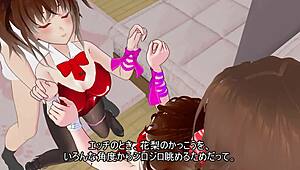 bunny girl cosplay gets more ecchi from behind in anime