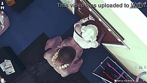 Anime 3D Doggy Style Bent Over