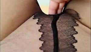 depravedminx teen squirts hard through pantyhose