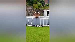 Unbelievable! My Neighbor Recorded Me Naked at My Farm, So I Took Her Inside and Filled Her with Cum!