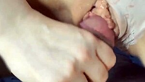 Petite 18+ Moaning During Shaved Creampie Orgasm