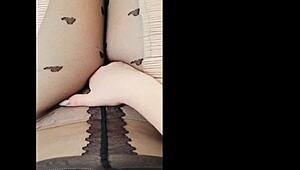 depravedminx teen squirts hard through pantyhose