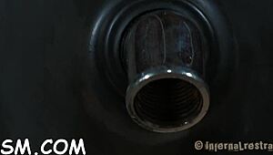 how does this hotty feel getting muff pleasured in a cage?