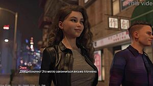 this hentai gameplay features domination and teen cunilingus.