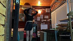 I met the delivery guy naked and let him touch my boobs outside.