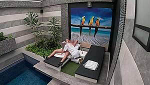 Room service blowjob in hotel