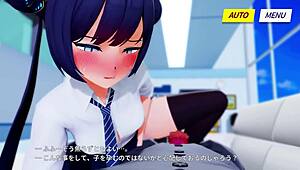 Kisaki Provides Hand Assistance in 3D Cartoon