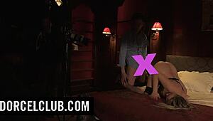 Behind The Scenes - Italian Blonde And Brunette Play Sex Games With Big Tits