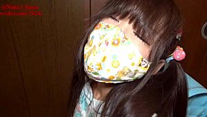 petite nana in cosplay, fingering herself in diaper for shameful orgasm.