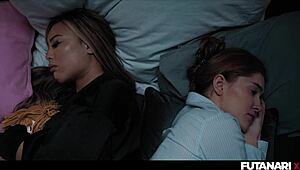 सेक्सी मेड विथ डिक, उम, बॉस की बस्टी वाइफ के साथ सोती है, ओप्स