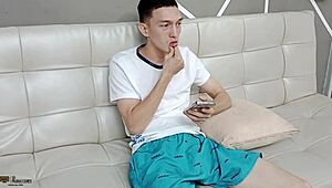 Stepbrother Catches Me Fucking Alone and Demands a Blowjob!