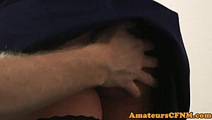 I’m a redhead nurse jerking a patient in sexy stockings