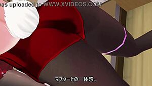 bunny girl cosplay gets more ecchi from behind in anime