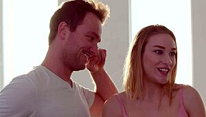 kasey miller and allie nicole give nuru massage with cowgirl riding on big cock