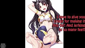 Anime feet jerk off challenge part 3 from your anime addiction