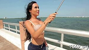 Tranny Reveals Penis on Camera in Bold Display