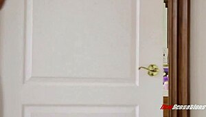 August Ames Fucking Hung Step Brother with Big Tits Bouncing