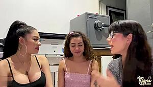 Surprising Neighbor Sucking Dick And Eating Semen