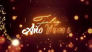 cosplay girl gives ass as new year gift during party