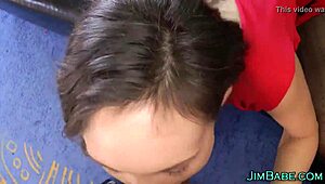 brit amateur in pantyhose gives a wild pov blowjob to older guy