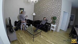 hunt4k caught a sexy target in my trap