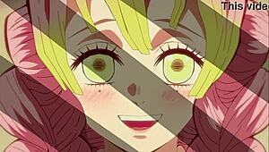 Mitsuri And Tanjiro Engage In Titty Fuck And Kissing