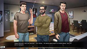 complete gameplay - our red string part 16, slut bent over in public