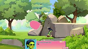 Check out this horny orc face-sitting a lucky boy in the game! 😈