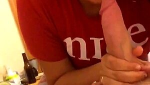 gives a really good blowjob and looks good doing it