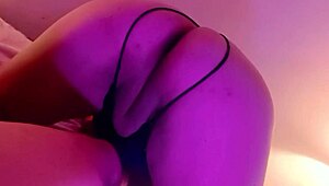 Horny Stepmother Seduces Stepson In New York, Showing Pussy And Ass Before Cleaning With Tongue