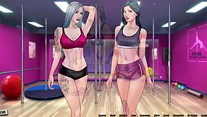 complete gameplay - our red string part 16, slut bent over in public