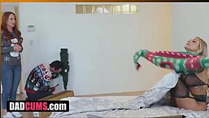 yo, stepdaughter’s hooked on stepdad’s thanksgiving bareback gift