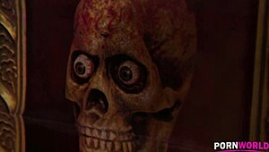 Squirting Witch Veronica Leal Butt Fucked by Hunter in Cosplay