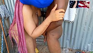 Immigration Officers Engage in Rough Anal Sex Outdoors