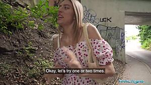 Public Agent Bangs Hot Babe with Cute Ass Outdoors