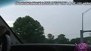 Public wet t-shirt flashing angers the nosy neighbors