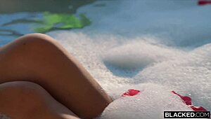 Blacked dreamgirl gf Kimmy splits wide on her bf's massive bbc